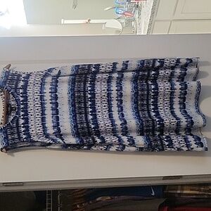 AGB Dress - GUC - blue & white - size XL - J